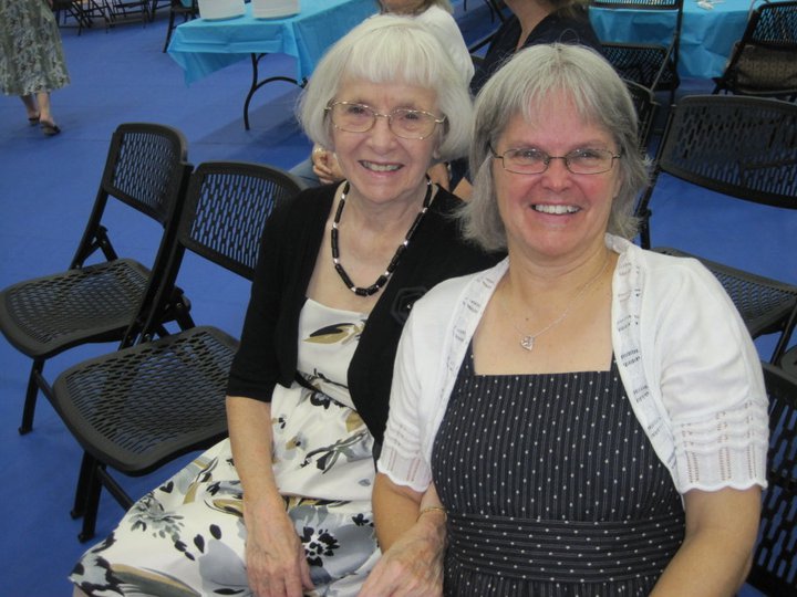 Cindy Harrel (right) with her mother